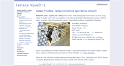 Desktop Screenshot of izolacevysocina.cz
